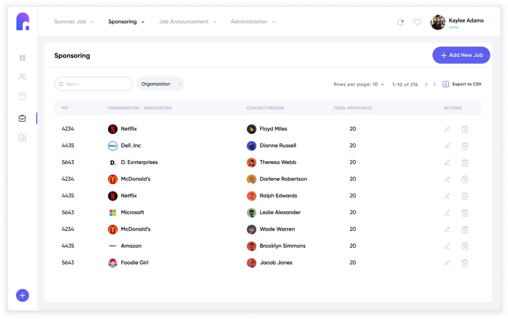 Sponsoring jobs Listings 2